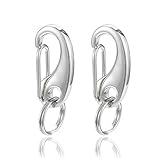 CHIC & ARTSY Dog Tag Custom/Quick Pet Clip Combos,Personalized pet ID Tags Engraved Front & Back,Stainless Steel (Regular, Quick Clip)