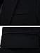 uxcell Men's Suit Jacket One Button Slim Fit Casual Lightweight Sport Coats Blazer Black 42