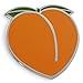 Forge Peach x Eggplant x Splash Enamel Pin Set (Individual Peach Pin)