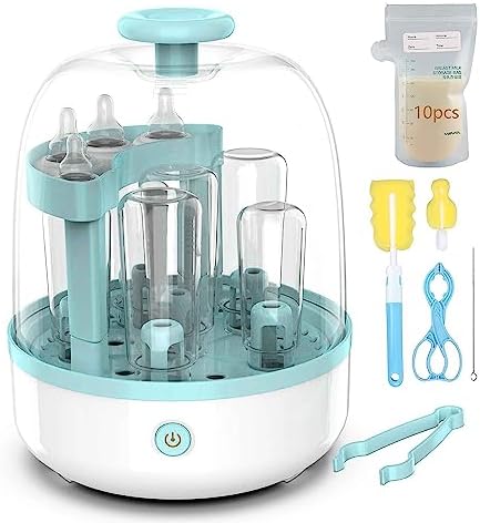 IS MUHE Bottle Sterilizer, Baby Bottle Steam Sterilizer Sanitizer