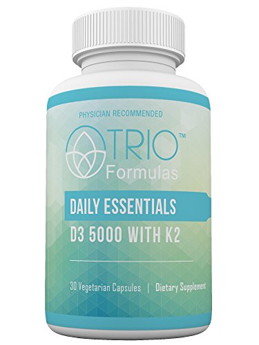 Daily essentials vitamin d, d3 5000 iu with k2 (mk7) su…