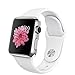 Apple Watch 38mm Stainless Steel Case w/ White Sport Band