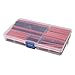Vktech 150Pcs 2:1 Polyolefin Halogen-Free Heat Shrink Tubing Tube 2-13mm 8 Sizes