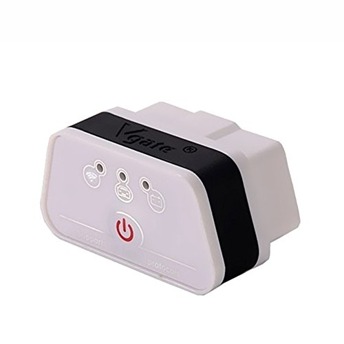 Vgate iCar2 Wi-Fi OBD2 Scanner Scan Tools Interface Adapter Check Engine Light Car Diagnostic Tool for iOS iPhone iPad and Android Auto Sleep(White)