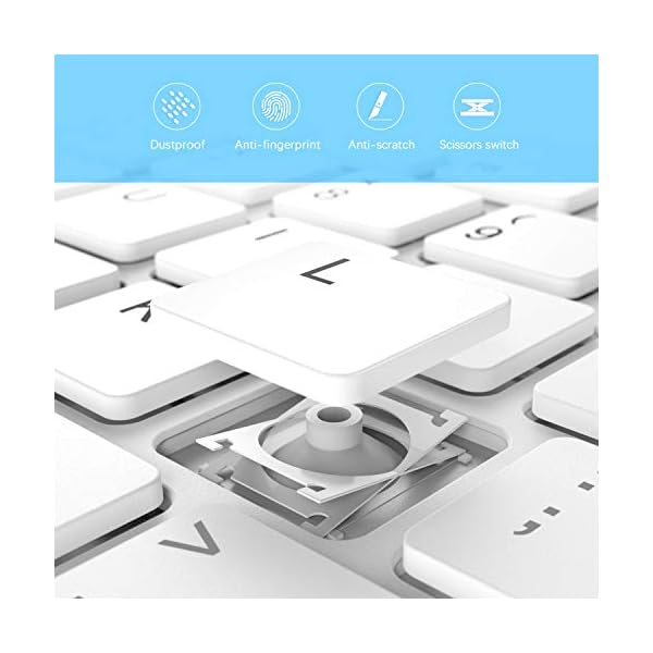 Small Wireless Keyboard and Mouse, seenda Ultra Compact Rechargeable USB Keyboard and Mouse Combo with Portable Size Low…