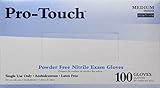 Pro-Touch Nitrile Exam Glove (Non-latex) Powder Free (Medium 100/box)