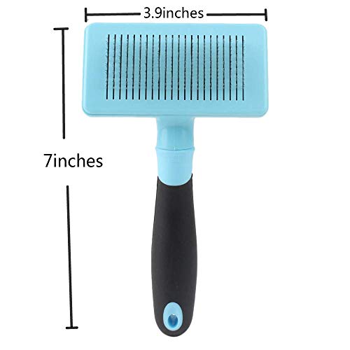 Hihamer Self Cleaning Pet Slicker Brushes Tools,Comb to Removes Mats Tangles with Loose Hair for Dog and Cat