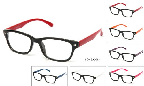 Clear Lens Fashion Fun Nerd Cosplay Geek Colors Rainbow Multi Color BUY 3 GET 50% OFF!