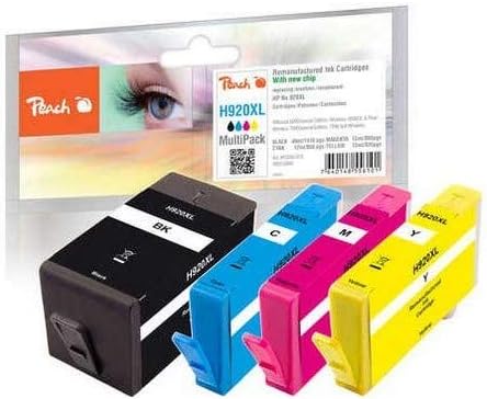 Peach PI300-375 Combi Pack with Chip for HP No. 920XL, Cyan