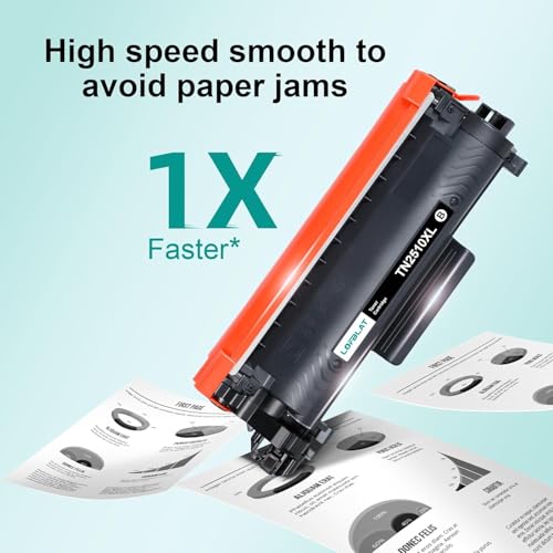 LOFBLAT TN2510XL TN2510 XL Toner Compatible for Brother TN-2510 XL TN-2510XL for MFC-L2800DW MFC-L2835DW MFC-L2827DW MFC-L2860DW DCP-L2620DW DCP-L2665DW DCP-L2660DW HL-L2400DW HLL24445DW 5DW 5DW 52-pack