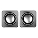ARCTIC S111 Silver - USB Powered Stereo Computer Speaker - Multimedia Speaker with Enhanced Drivers