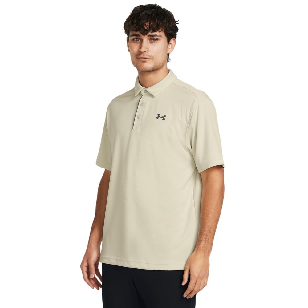 Under Armour Men's Tech Golf Polo, (273) Silt / / Pitch Gray, Small Tall Image