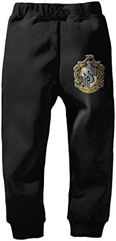 DMEIZI Harry Potter Slytherin Logo Performance Sweatpants For Kids Black