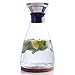 Al Faro 35oz Glass Carafe, Teapot and Decanter - 3-in-1 Pitcher for Water, Juice, Tea, Coffee, Wine - With Bonus Bamboo Coaster - Perfect Gift