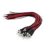 L1220WM 20pcs Pre Wired 2.0mm WARM White Led Lamp Light Set 12V ~ 18V for Train Layout NEW