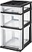 IRIS USA MC-3111F Storage, 3-Drawer File Cart, Black