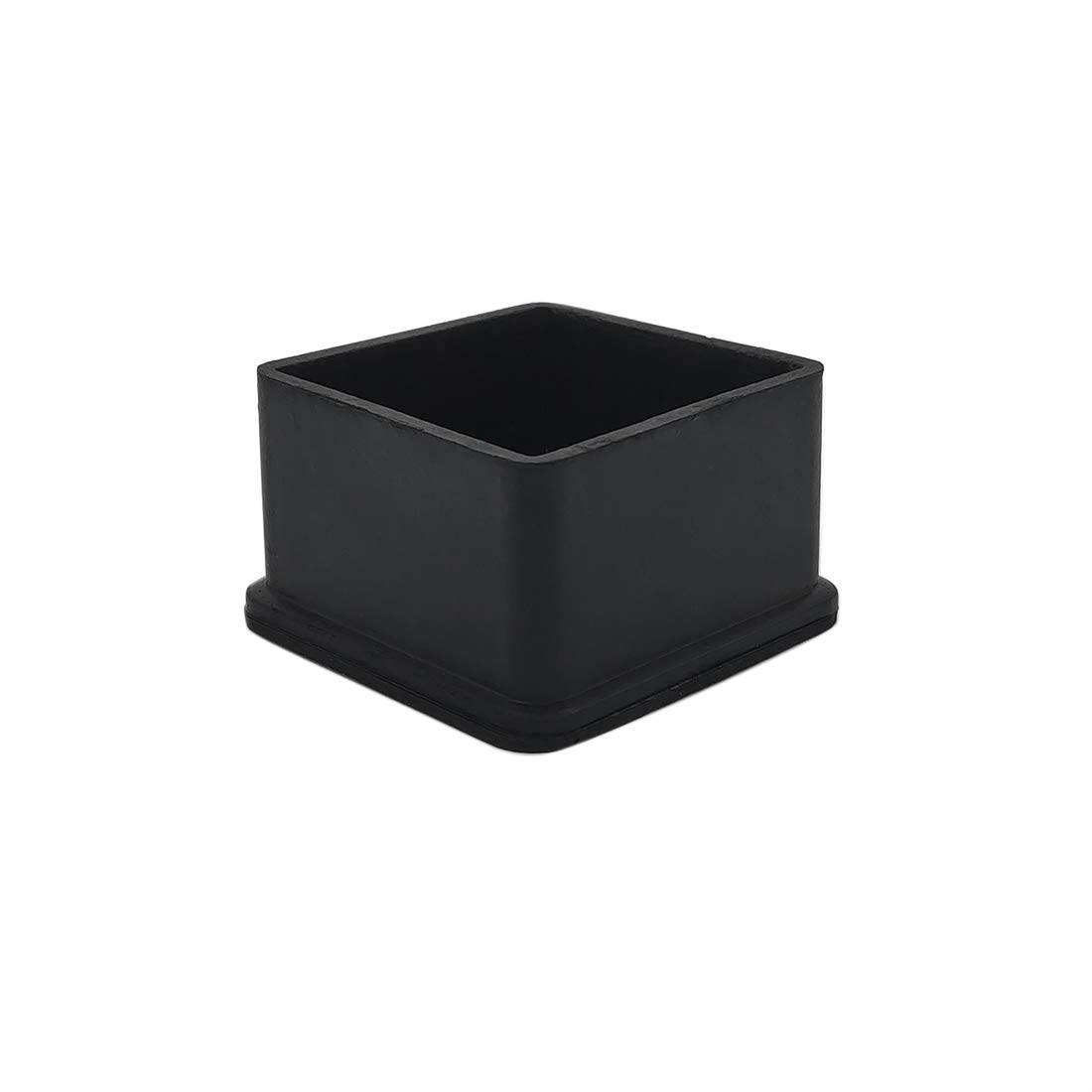 Photo 1 of Flyshop Chair Leg Caps Furniture Table Covers Chair Leg Floor Protectors Square Non-Slip Rubber Leg Tips 4 Pack, 50mm x 50mm, 2 inch x 2 inch