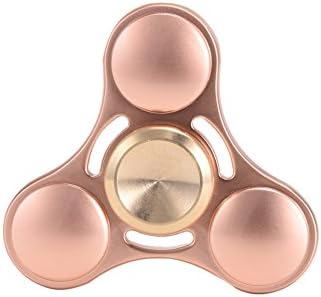 Topekada Hand Spinner Gold Triangle Hand Fidget Toy with Stainless Steel Bearing (2 - 5 minutes)