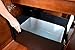 THE REFINED FELINE Cat Litter Box Enclosure Cabinet, Modern, Mahogany Brown, Adjustable Levelers, Large, Hidden Litter Cat Furniture with Drawer