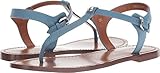 Coach Women's T-Strap Sandal Chambray Leather 7.5 M
