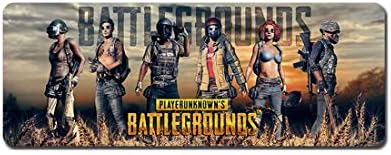 Professional gaming mouse pad, rubber non-slip computer mouse pad, large size table mat, PLAYERRUNKNOWN'S BATTLEGROUNDS pattern, PUBG game theme. (900x400x3mm, cj3)