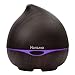 Horoma Essential Oil Diffuser Black, 300ml Ultrasonic Diffusers Cool Mist Humidifier, Aroma Diffuser with Adjustable Mist Mode, 7 LED Lights Changing for Home Office Baby