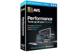 AVG Performance Tuneup & Clean Unlimited Devices for Windows, Android & Mac 2-Year Bilingual
