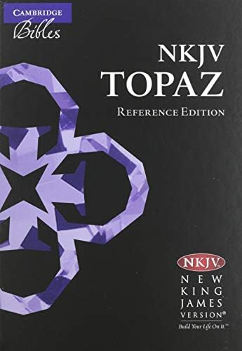 NKJV Topaz Reference Edition, Black Calfsplit Leather, NK674:XRL