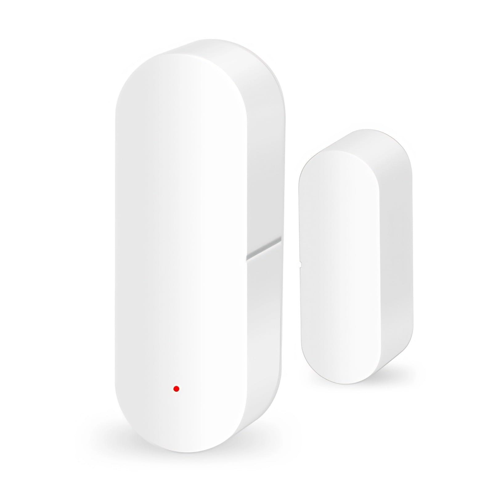 Smart Door and Window Sensor, 2.4G Voice Control, Zigbee Compatible, Mini Security Detector with APP Remote Notification