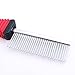 Peto Yichong Pet Comb Stainless Steel Dematting Shedding Comb Metal Massaging Grooming Brush Rake for Cat Dog(Single Side)