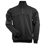 5.11 Tactical #72314 1/4 Zip Job Shirt (Black, Small)