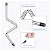 Collapsible Straws,Cuteadoy Stainless Steel Reusable Drinking Folding Straws with Cleaning Brush Perfect for Travel, Home, Office Or Gift (2PCS)