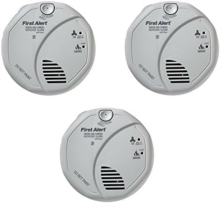 First Alert SCO5CN Combination Smoke and Carbon Monoxide Alarm, Battery Operated (Pack of 3)