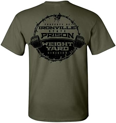 Ironville Department of Corrections Weight Yard Division Weightlifting Prison T-Shirt