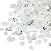 rockcloud 1 lb Moon Stone Tumbled Chips Crushed Stone Healing Reiki Crystal Jewelry Making Home Decoration