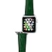 Apple Watch Band, Green Replacement Genuine Leather Strap for iWatch 38mm with Adaper