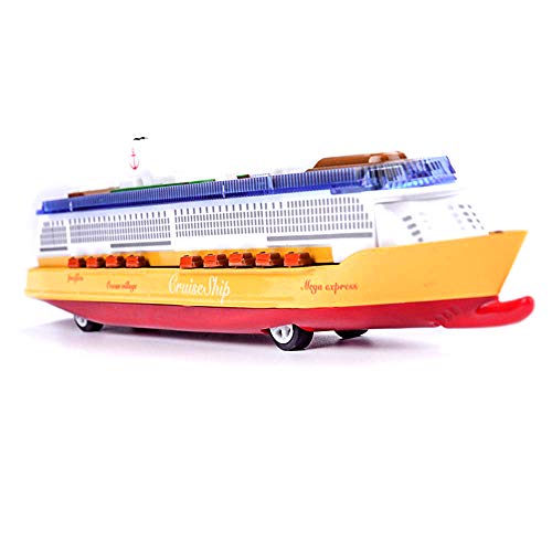 Ailejia 11000 Cruise Ship Models Back to Power Functions Boy Toy Yacht Model Music, Lights