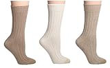 Gold Toe Women's 3-Pack Weekend Sock, Khaki size 9-11