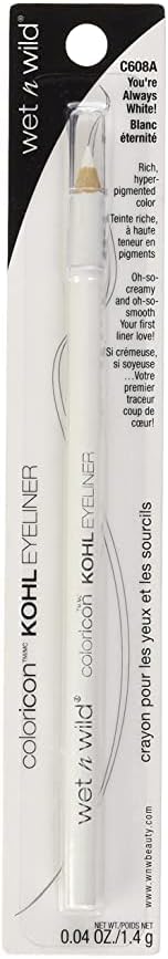 Wet n Wild Color Icon Kohl Eyeliner Pencil Black White Intensely Pigmented view 2