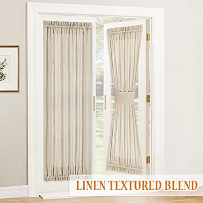 Amazon Com Ryb Home Sheer Curtains For Door Windows Sidelight