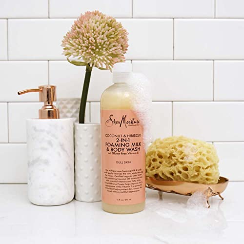 Shea Moisture Body Wash Moisturizing, Gluten Free Coconut & Hibiscus