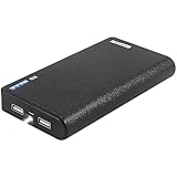 LQM 20000mAh Dual USB External Battery Backup Power Bank for Apple iPhone 6, 6 Plus 5S 5C 5 4S 4,iPad Air Mini 2, HTC One, One 2 (M8), Samsung Galaxy S6 Edge, S6 S5 S4 S3, Tab 4 3 2 Pro (Black)