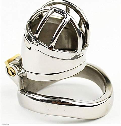 TX ZHAORUI Men's Stainless Steel Chastity Lock Curved Snap Ring Adult Products Short Men's Stainless Steel Curved Snap Ring,45Mm [Energy Class A]
