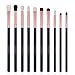 Docolor Makeup Eyeshadow Brushes 10Pcs Eye Blending Brush Crease Set-Best Essential Makeup Eye Brushes-Last Longer Apply Better Makeup for Eye Shadow Make Up