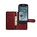 Case for Samsung S3,xhorizon TM FLK Premium Leather Folio Wallet Magnetic Wristlet Purse Soft Flip Multiple Card Slots Case for Samsung Galaxy S3 i9300 (Coffee)