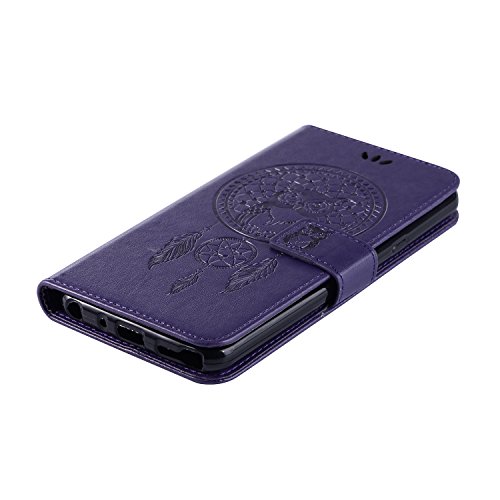 LG Stylo 4 Case,LG Stylo 4 Plus Phone Case,LG Q Stylus 4 Wallet Case,PU Leather Wallet Flip Case with Credit Card Holder and Kickstand Dreamcatcher Phone Cover for LG Stylo 4 Plus/Q Stylus,Purple