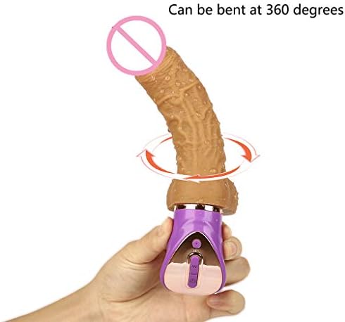 JaneMO Life-Like 360° Bendable Viibrantor 10 Modes Wireless Remote Control Partable Gifts for Women Single Use or Travel Use