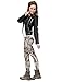 PINK PLOT Basic Printed Leggings Patterned High Elasticity Pants for Women Girls One Size-Fit XS-L X Camo Trees