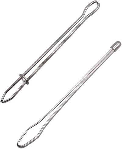 CCLKHY Tweezer 2 Pcs Elastic Cord Stainless Steel Threader Craft Tool