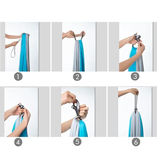 LICHUXIN Doppellagig Therapieschaukel 360° Drehend Sensorische Therapie Schaukeltuch für Kinder mit oder Erwachsene Hängetuch besonderen Bedürfnissen SPD ADHS Indoor draussen Kuschelhängematte